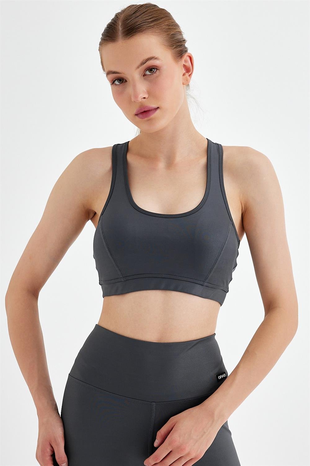 Kadın Metalik Parlak Spor Bra