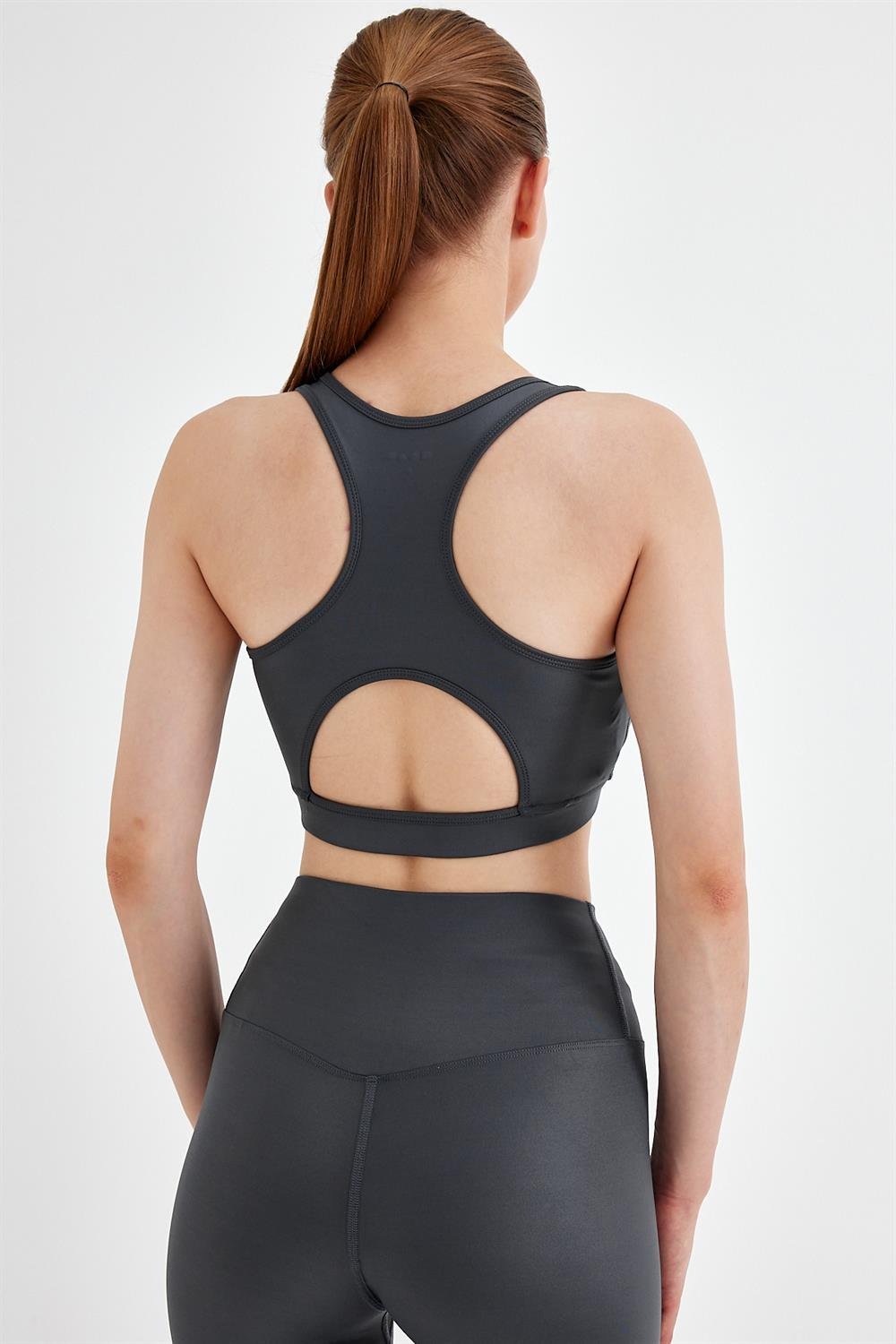 Kadın Metalik Parlak Spor Bra