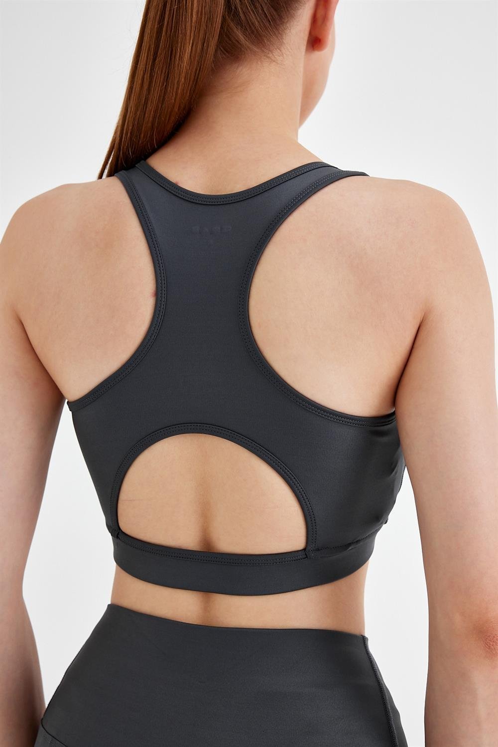 Kadın Metalik Parlak Spor Bra