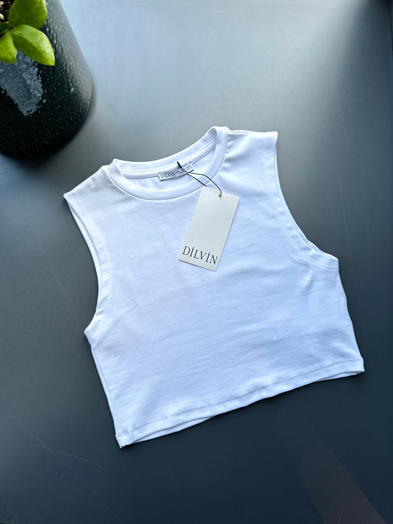 Beyaz Dilvin Crop