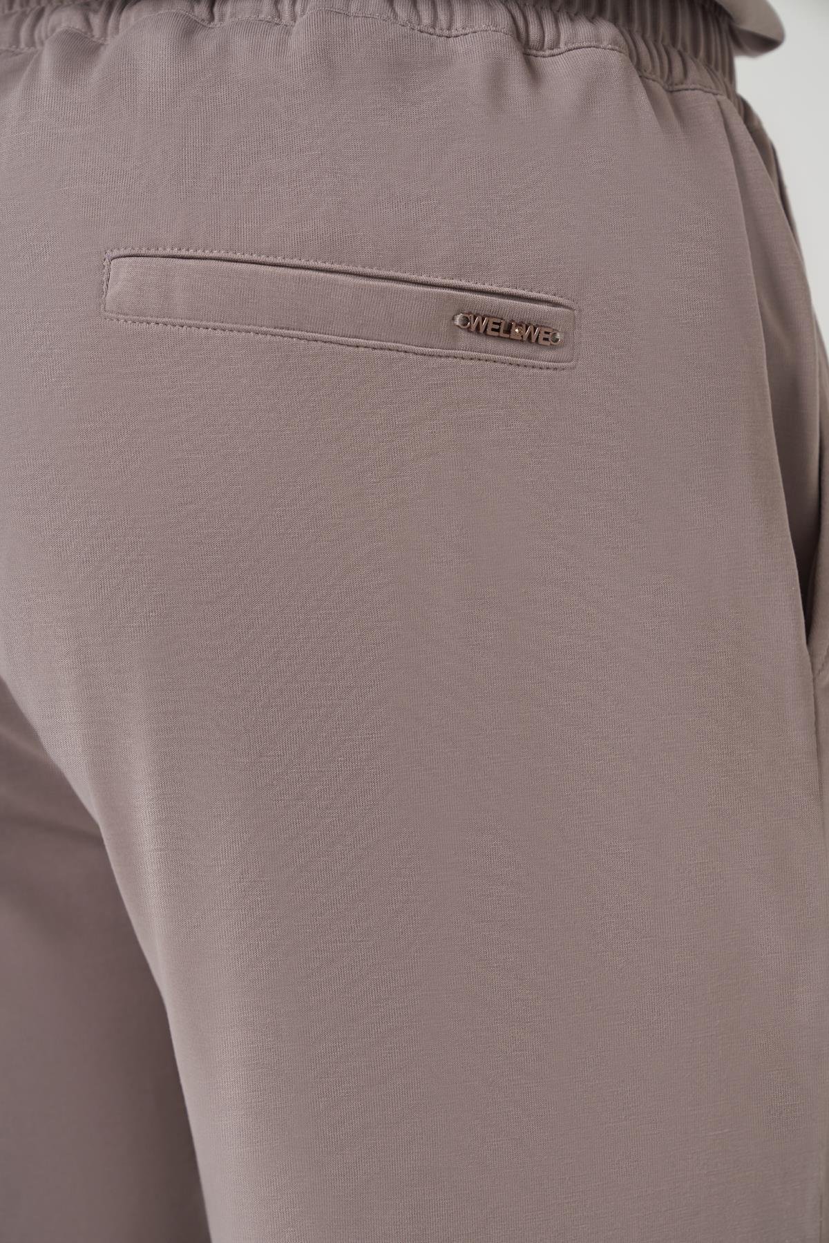 WELLWE-DEALT GRİ MODAL İÇERİKLİ RELAXED FIT PİKE ŞORT-Şort