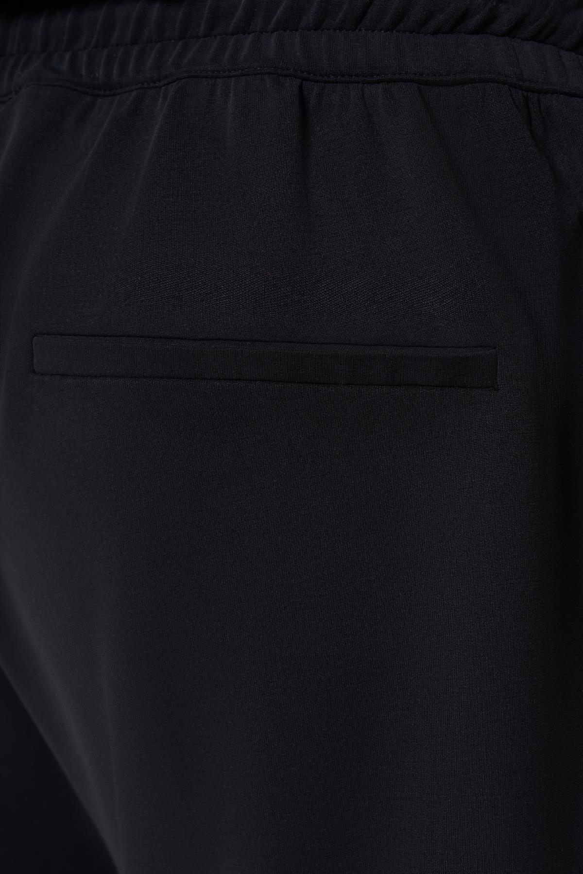 WELLWE-STEP SİYAH  MODAL İÇERİKLİ RELAXED FIT JOGGER PANTOLON-Pantolon