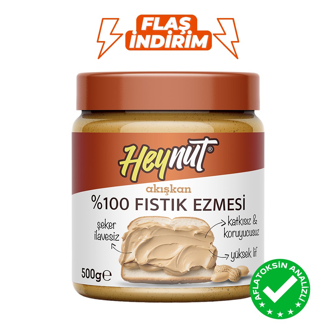 %100 Fıstık Ezmesi (Akışkan Kıvam) 500g