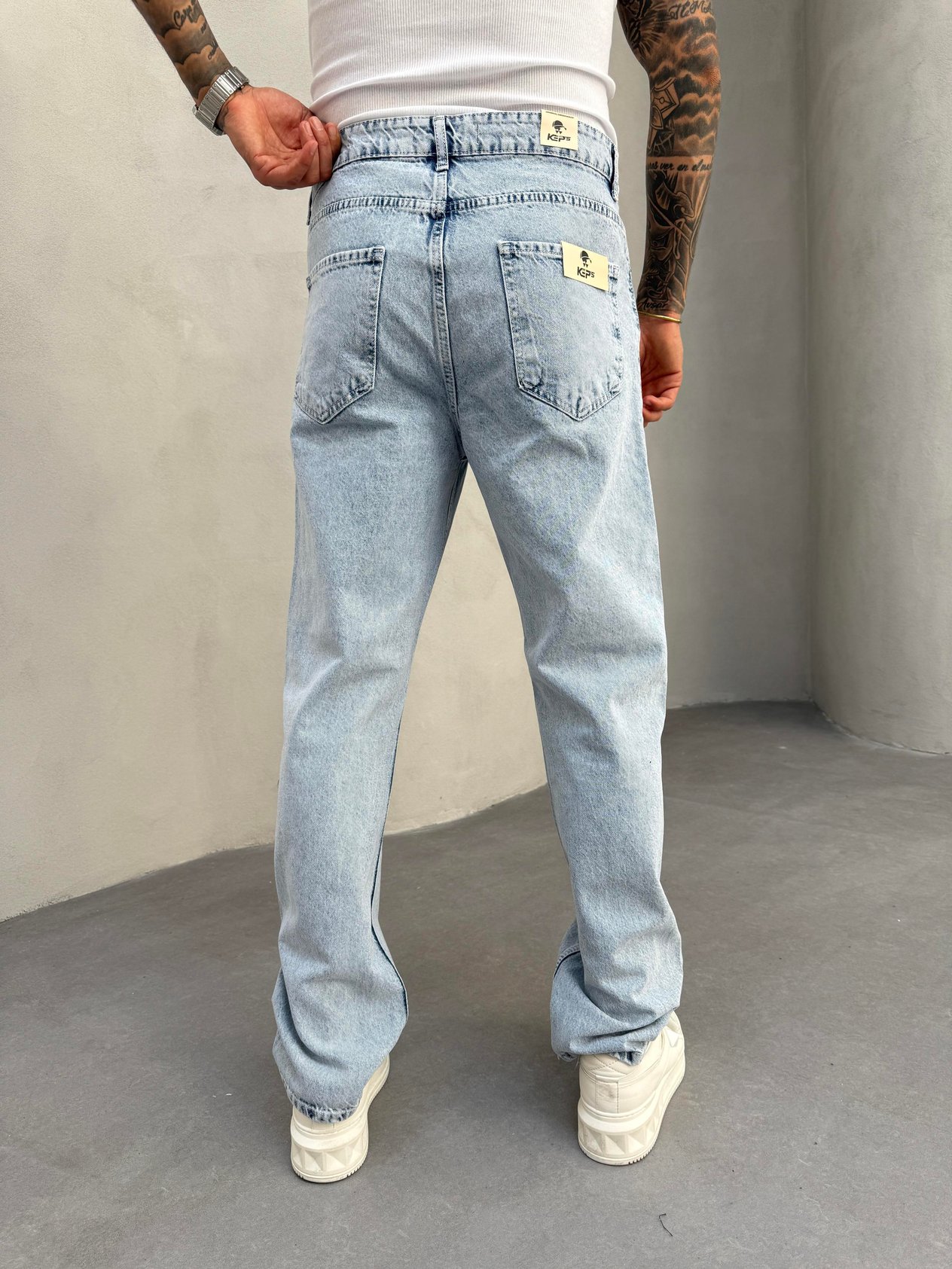 Buz Mavi Baggy Jean