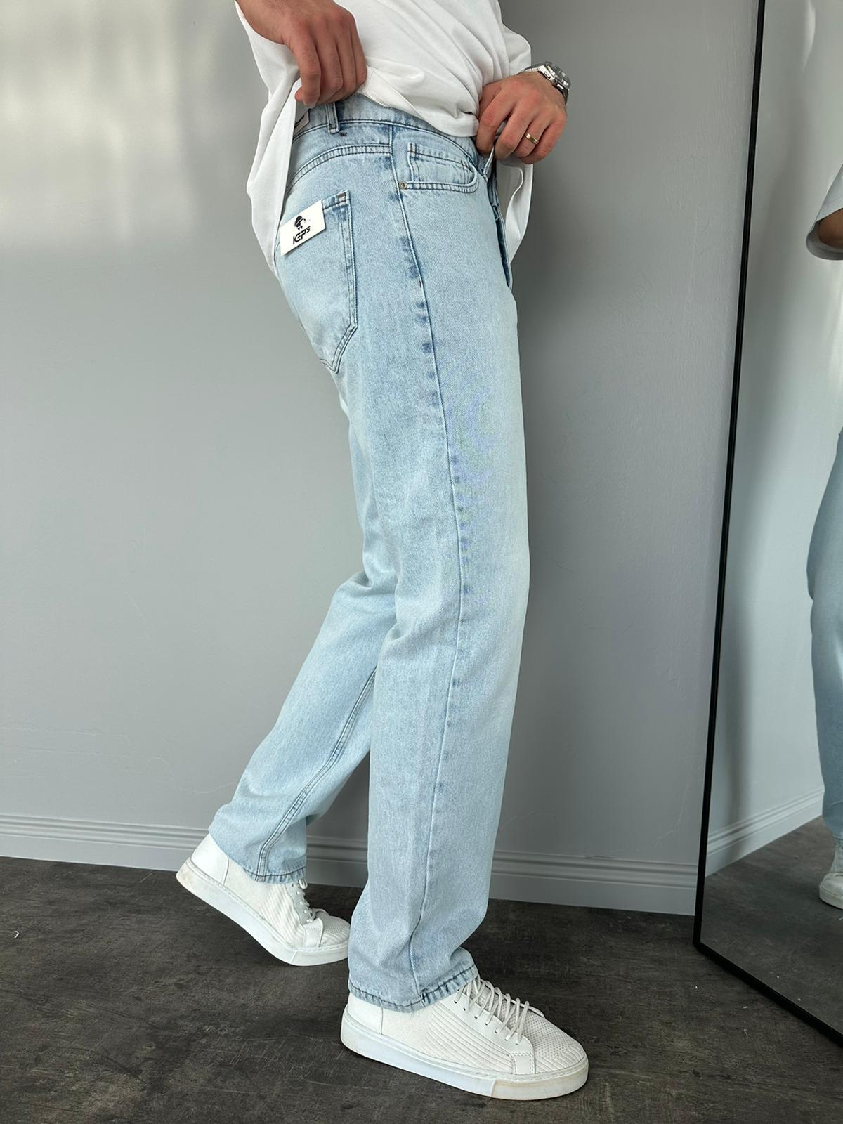 Buz Mavi Baggy Jean