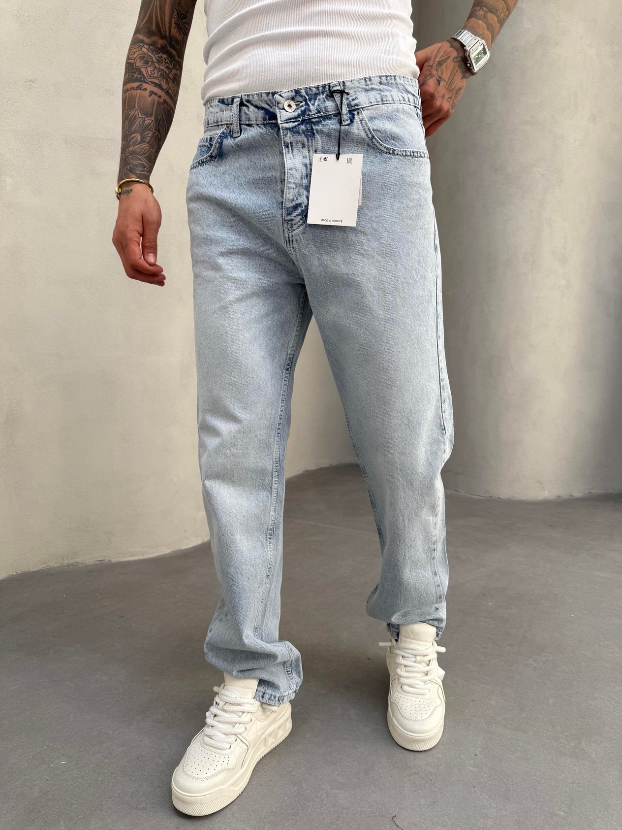 Buz Mavi Baggy Jean