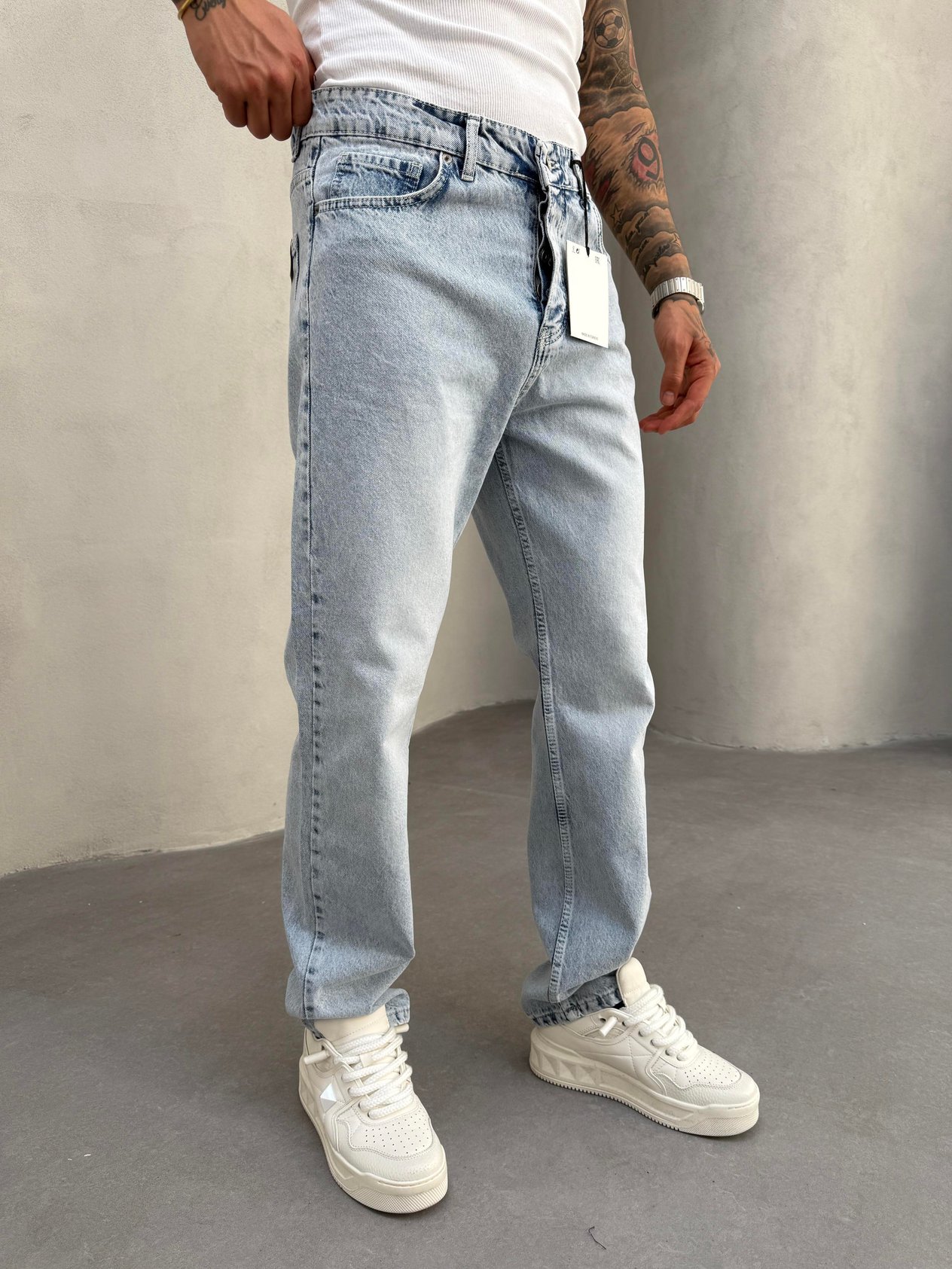 Buz Mavi Baggy Jean