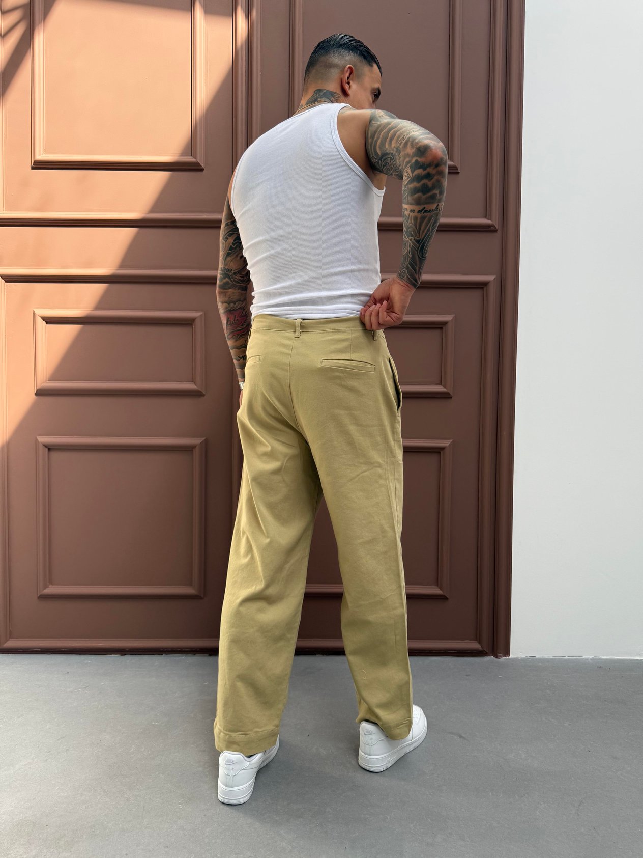 Hardal Gabardin Relax Fit Pantolon