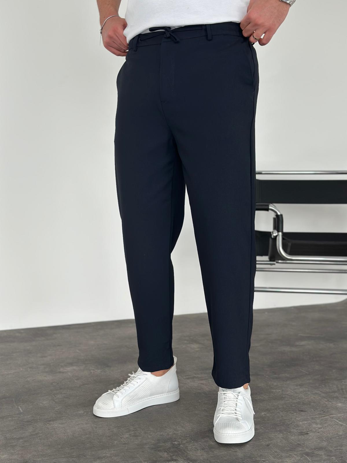 Lacivert Boyfriend Jogger Pantolon