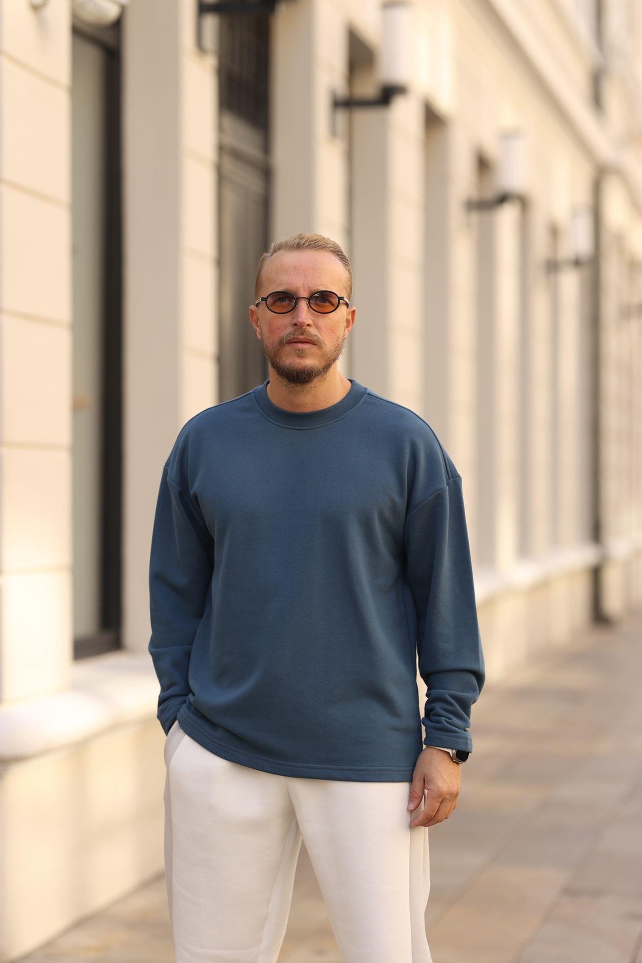 Petrol Basic Sweatshirt