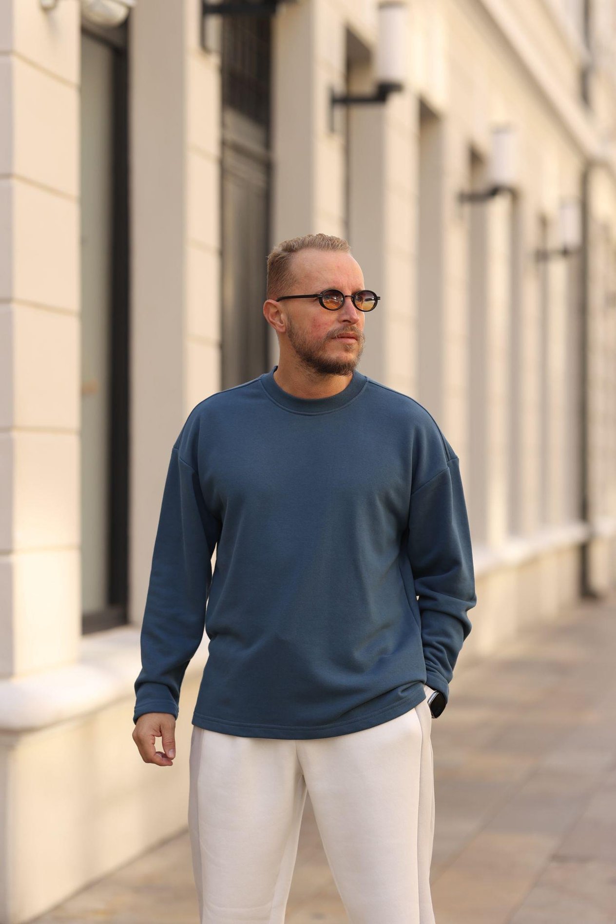 Petrol Basic Sweatshirt