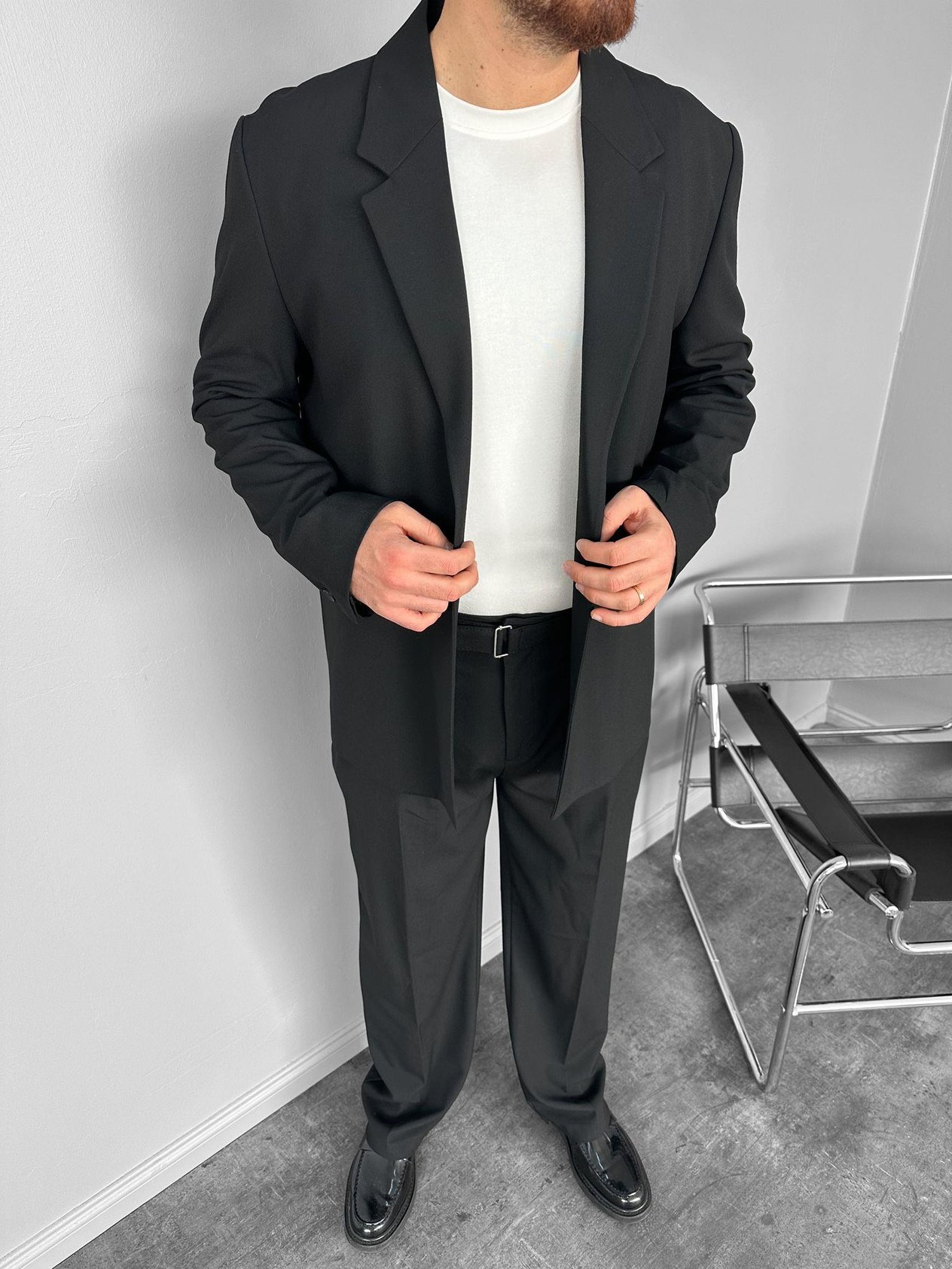 Siyah Oversize Takım Elbise