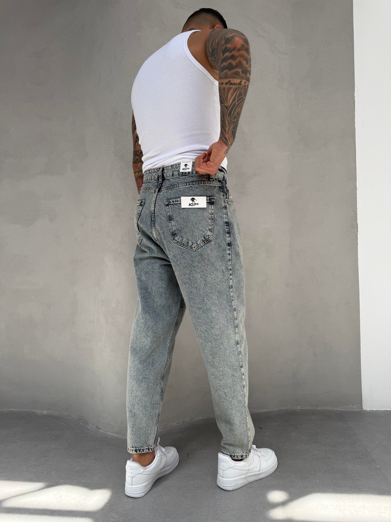 Yıkamalı Ballon Fit Boyfriend Jean