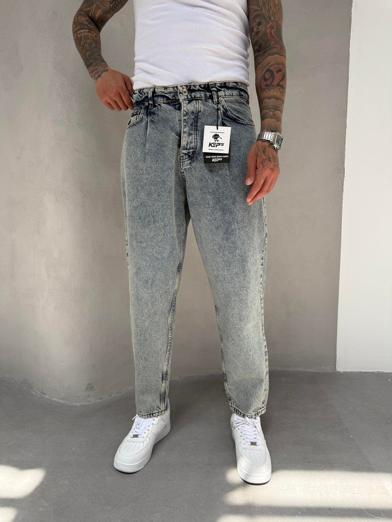 Yıkamalı Ballon Fit Boyfriend Jean