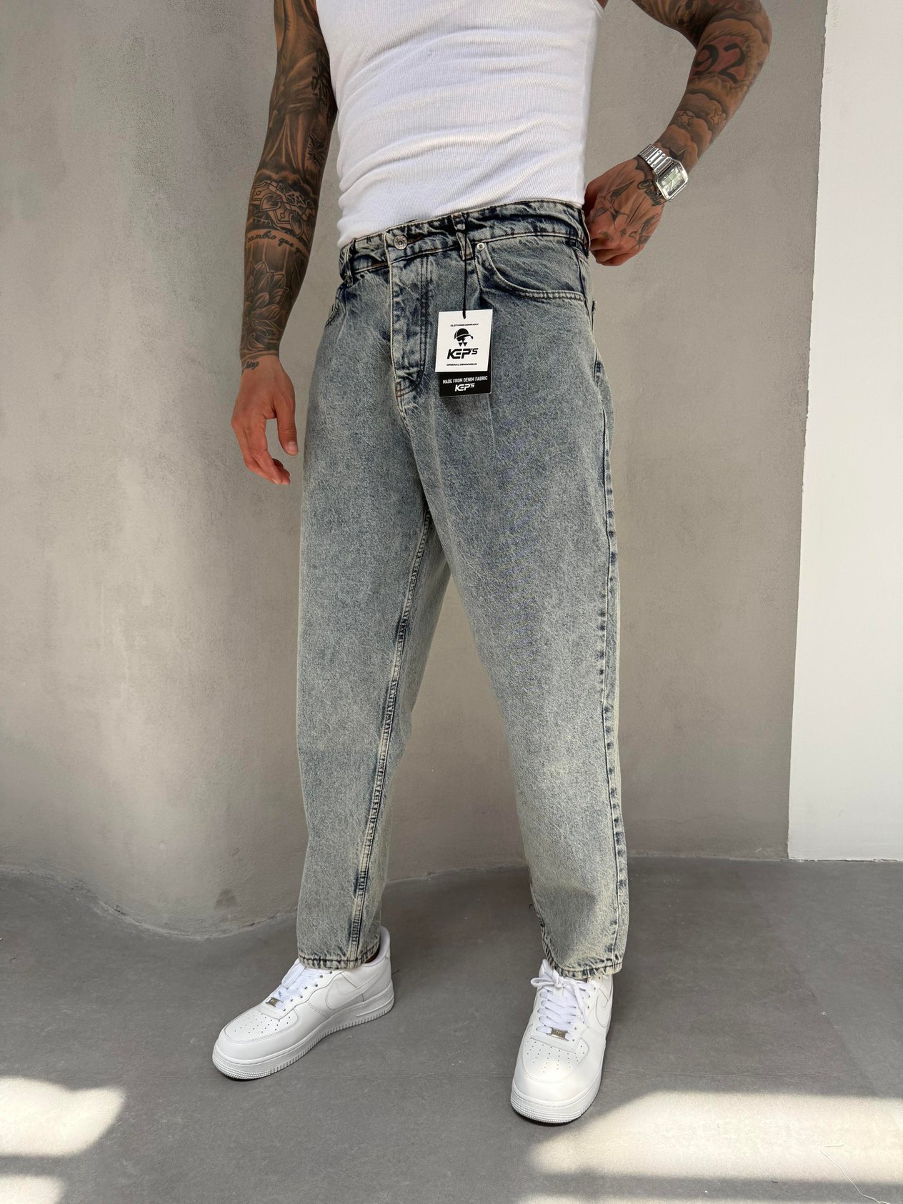 Yıkamalı Ballon Fit Boyfriend Jean