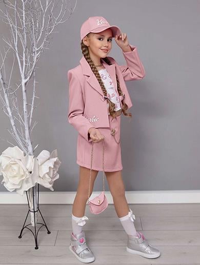 İPEKKİDS KIZ ÇOCUK BARBİE 6 PARÇA KOMBİN
