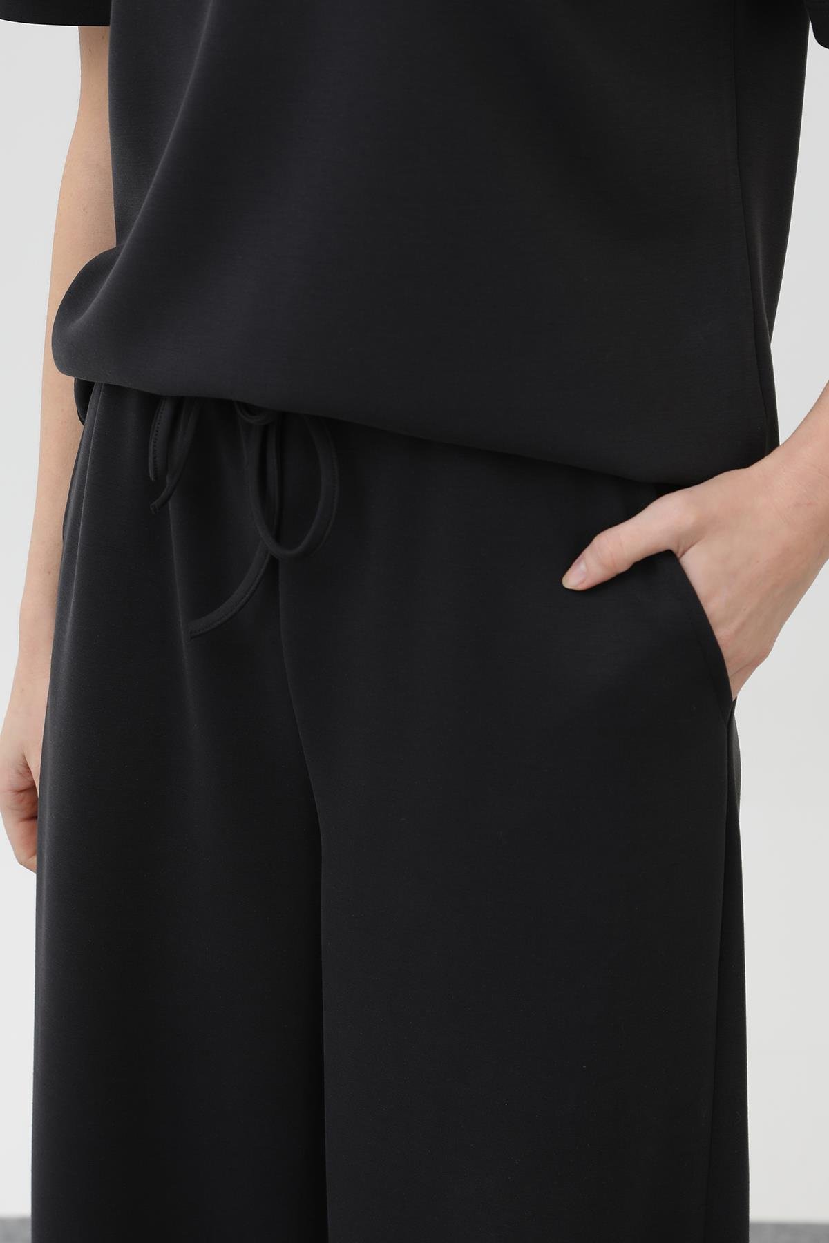 Kadın Basic Eşofman Takım - 32155TKS - BLACK