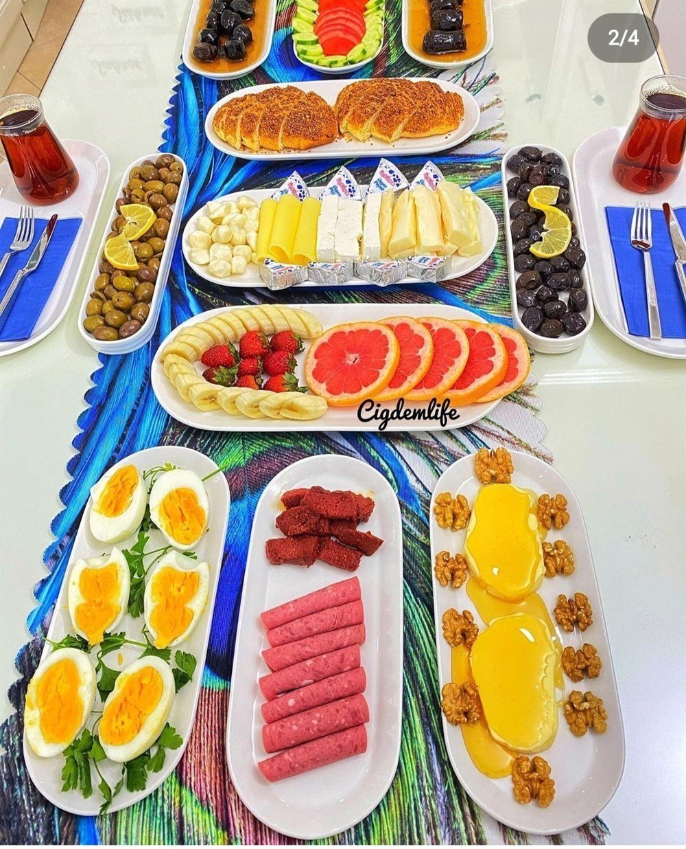 6 Lı Oval Servis
