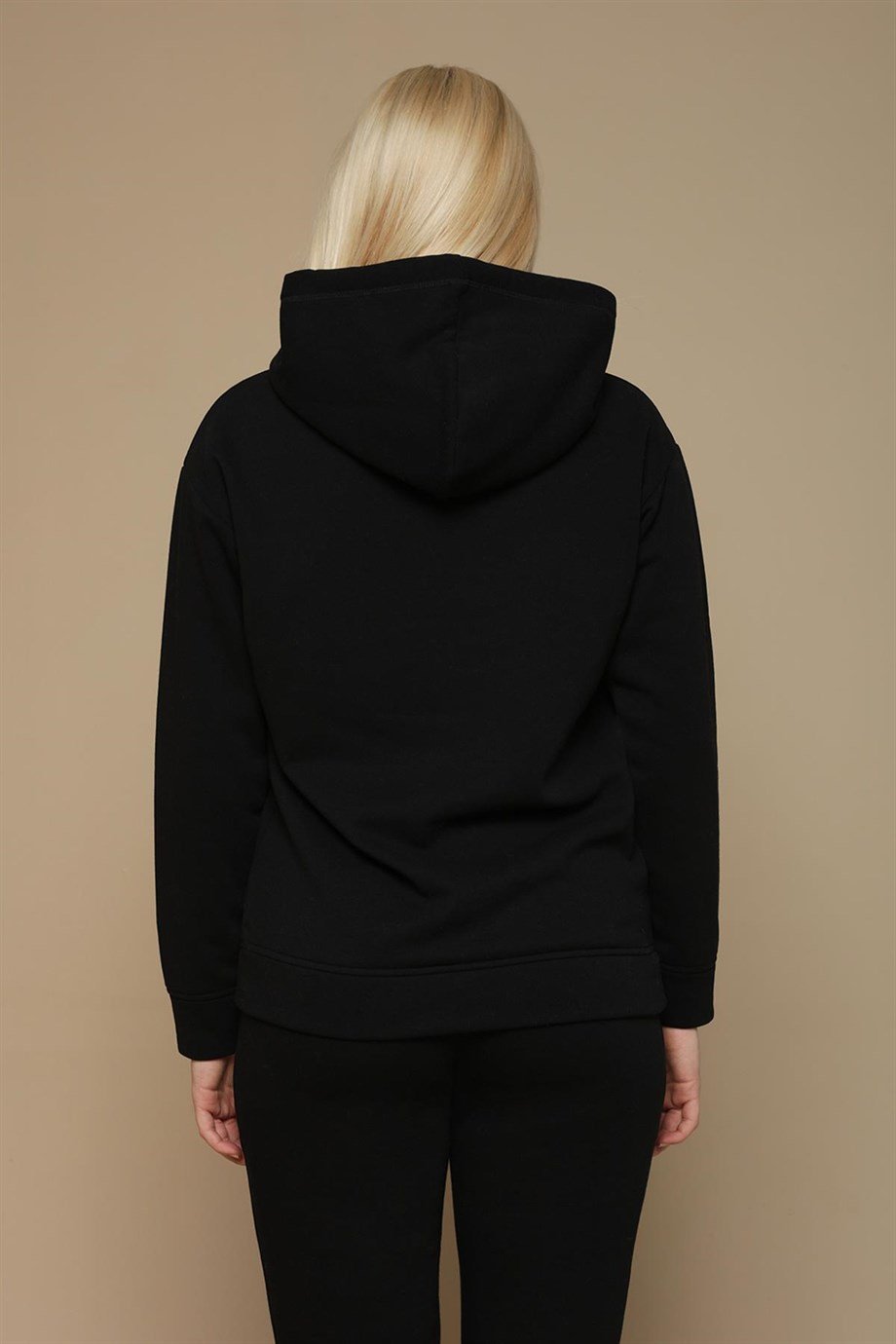 Kadın Kapüşonlu Peçli Sweatshirt