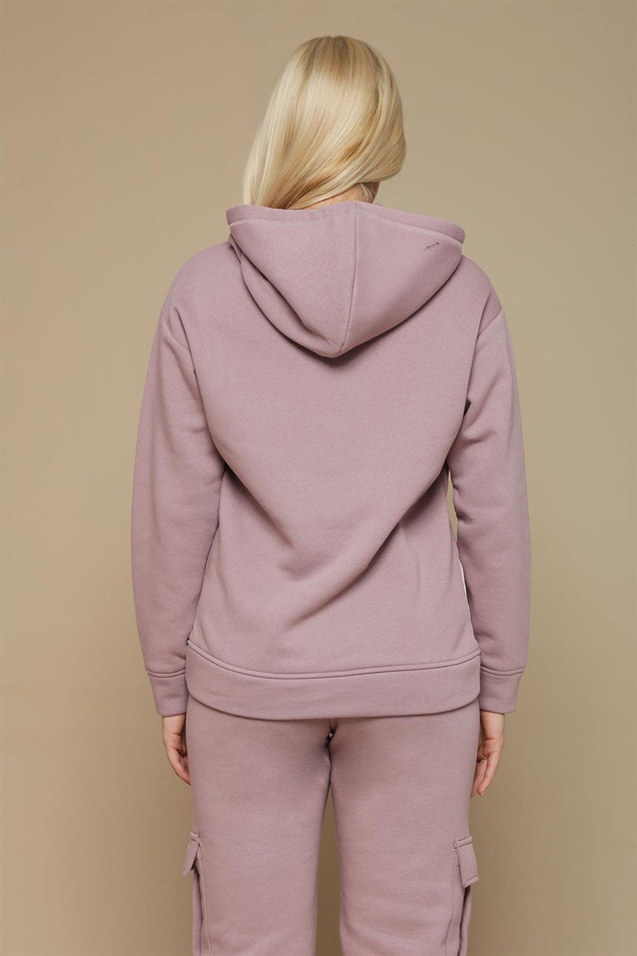 Kadın Kapüşonlu Peçli Sweatshirt