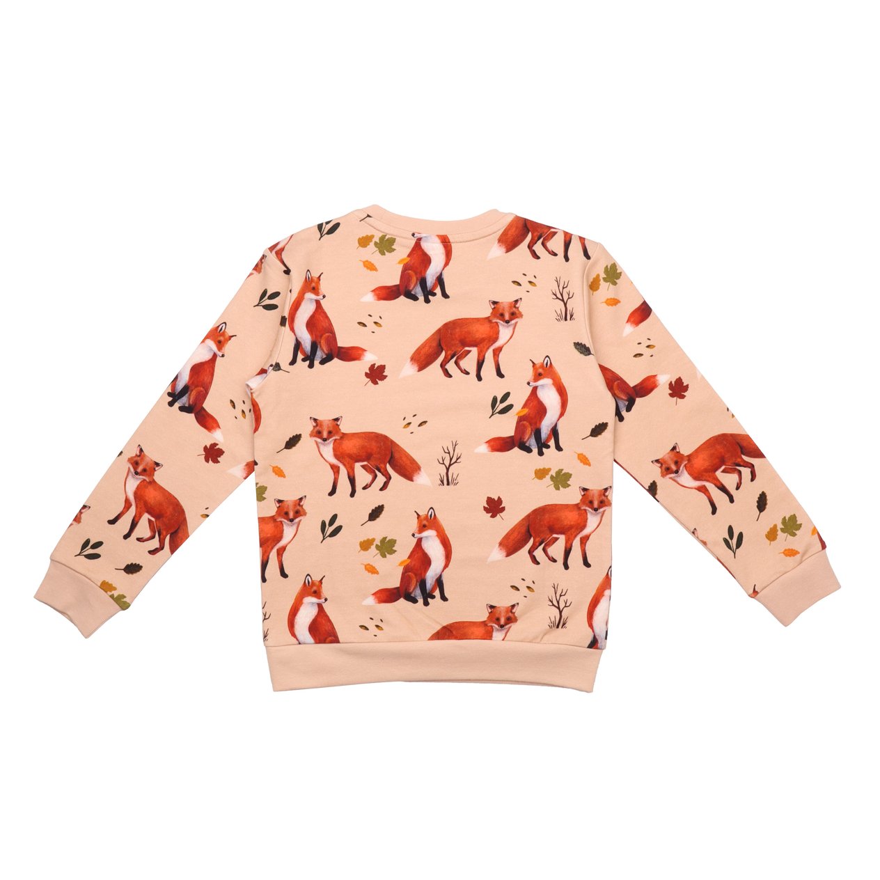 WalkiddySweatshirtTilki Desenli Organik Çocuk Sweatshirt