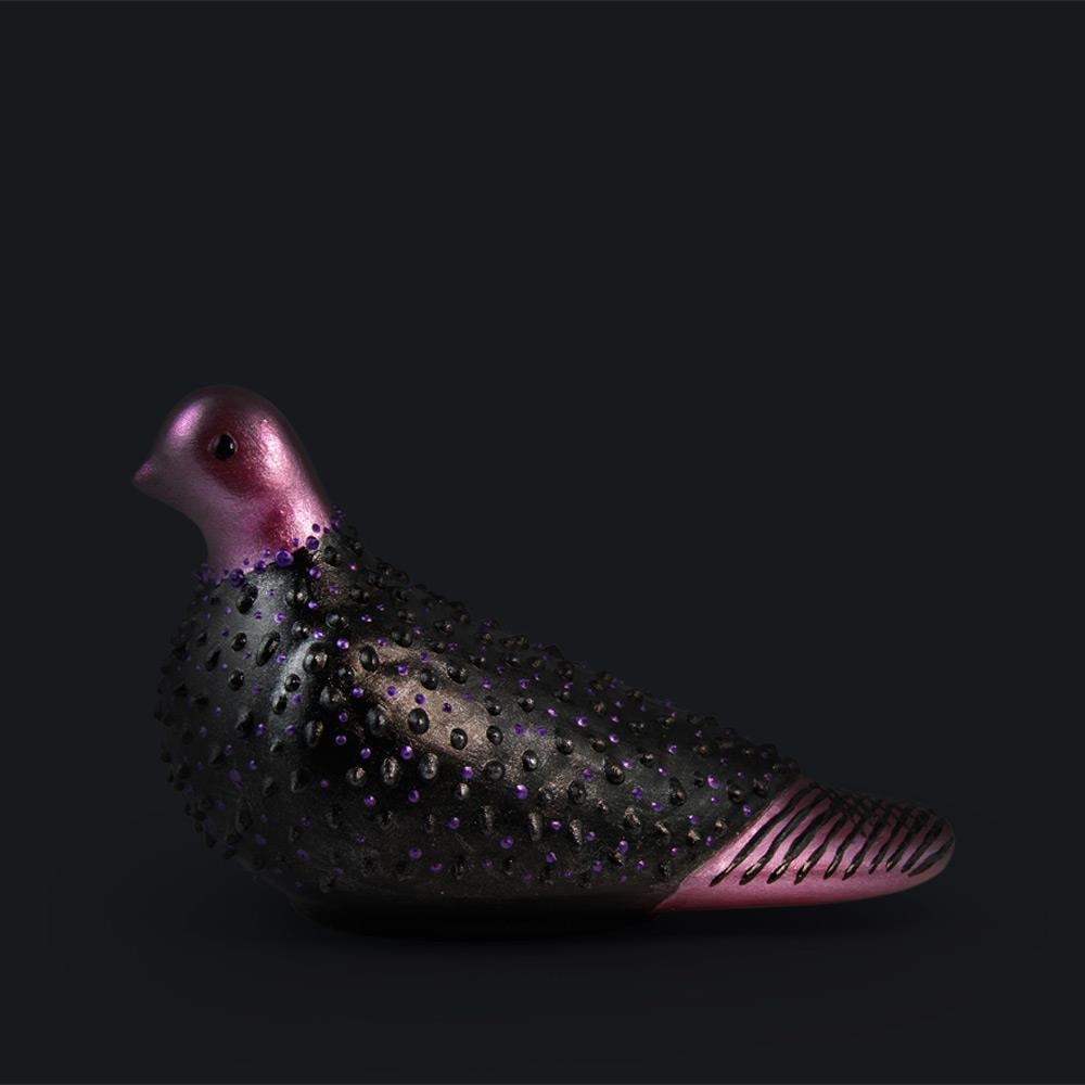 Coho Art Yalnız Kumru El Yapımı Sanatsal Dekoratif Obje - Brilliant Darkness