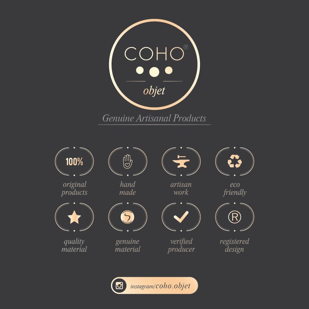 Coho Artisan Antik Bakır Vazo