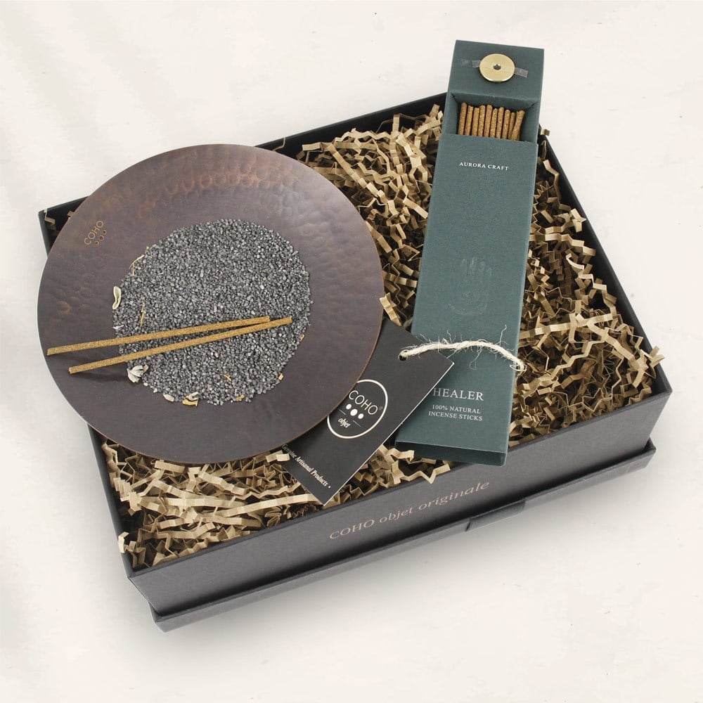 Coho Box Antique Prana Tütsülük & Aurora Healer Tütsü Hediye Seti