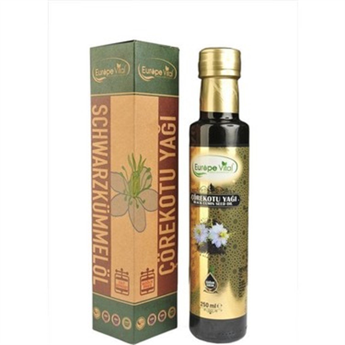 EUROPE VİTAL ÇÖREKOTU YAĞI 250ML