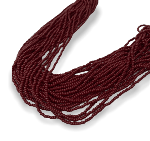 Bordo Parlak Kum Boncuk 