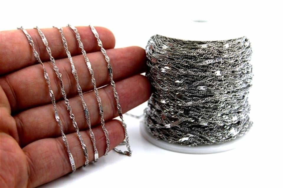 Burgulu Zincir Model 2 MM / 1 METRE