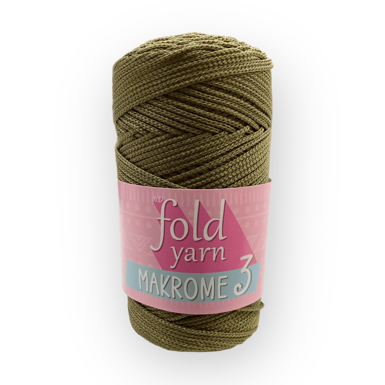 Fold Yarn, Polyester Macrame No:3 Yağ Yeşili 