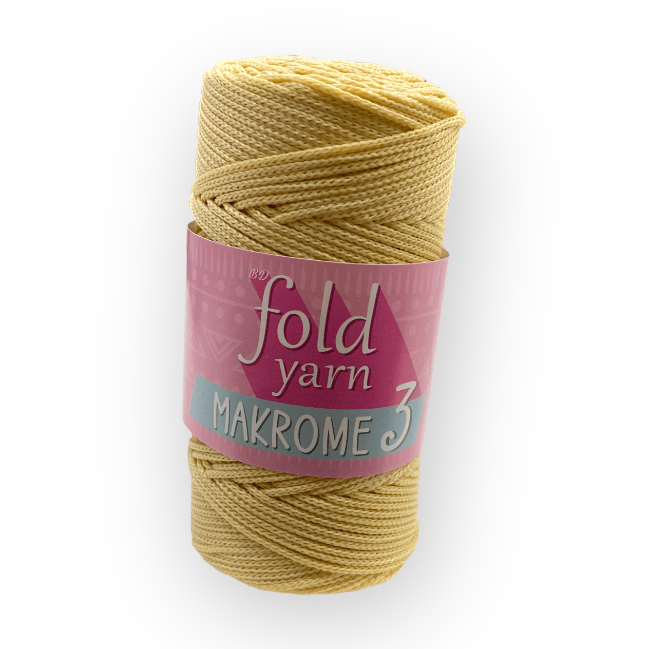 Fold Yarn, Polyester Makrome No:3 Limon