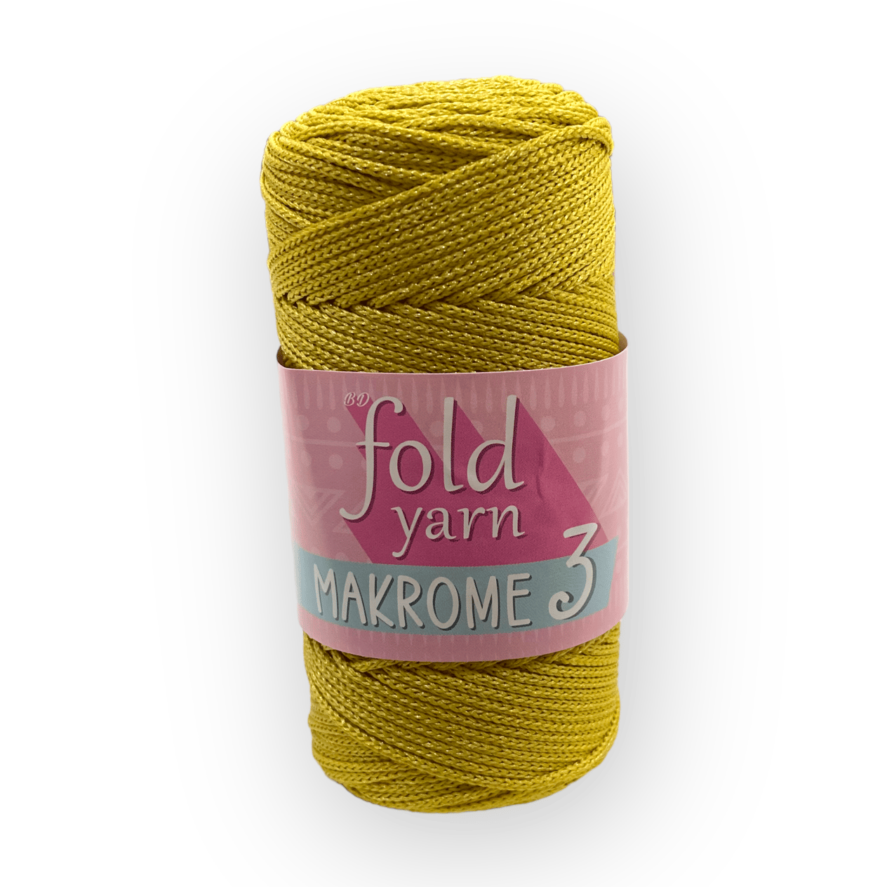 Fold Yarn, Polyester Makrome No:3 Sarı