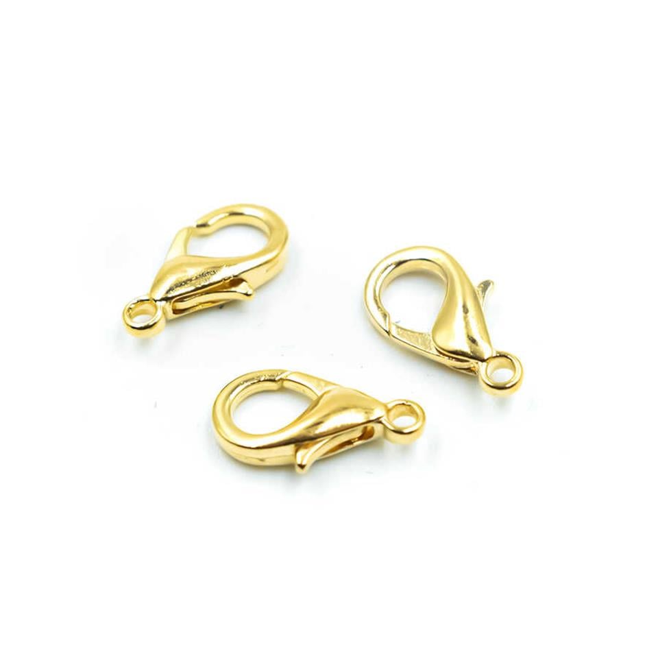 Gold Kaplama Kararmaz Papağan Klips 10x6 MM / 5 Adet