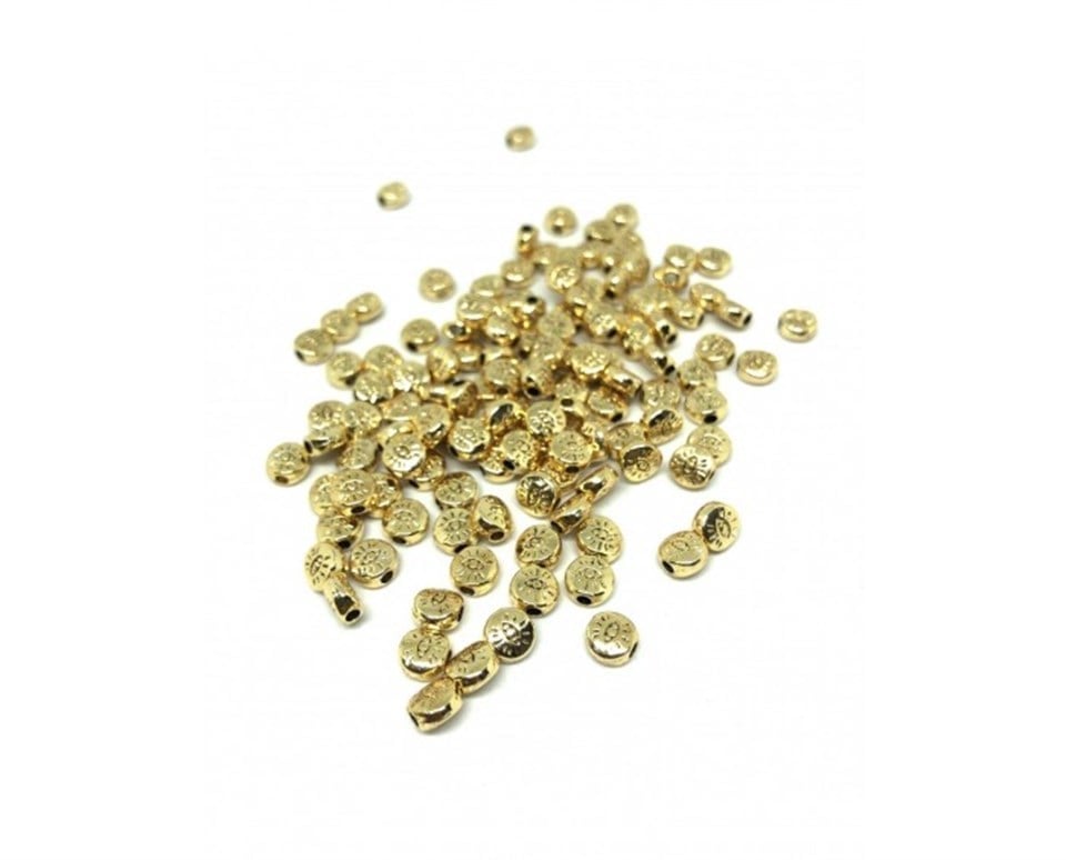 Gold Lak Kaplama Nazar Göz - 2 Adet