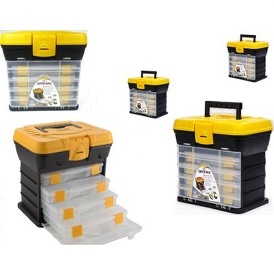 Hobi Kutusu Süper Bag Hobby Box Organizerli Takım Çantası