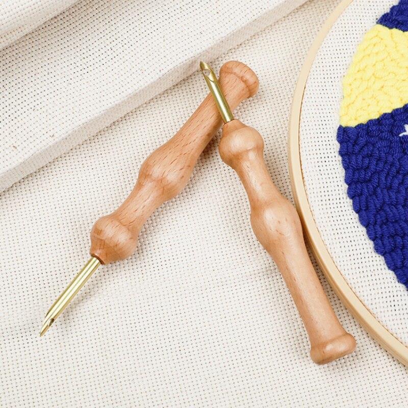 Kalın Uçlu Ahşap Panç İğnesi - Punch Needle