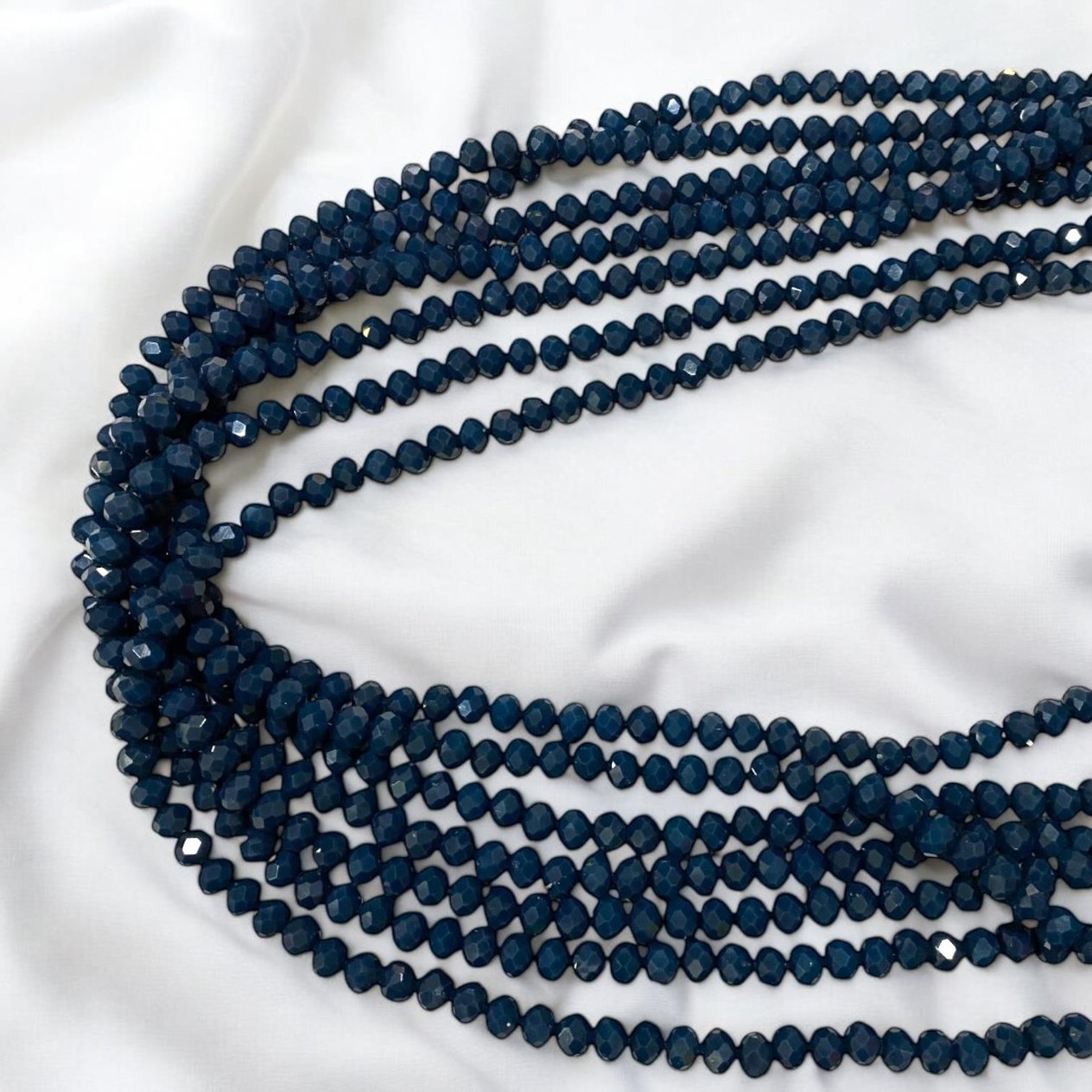 Kristal Dizi Cam Boncuk (6 mm) Jean