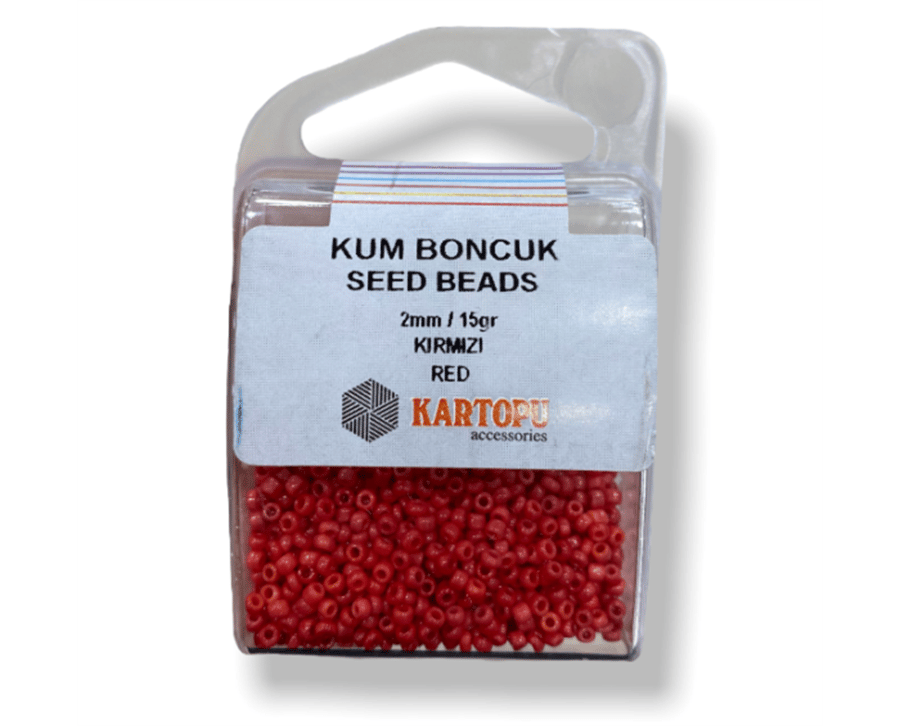 Kum Boncuk Seed Beads 15GR - Kırmızı