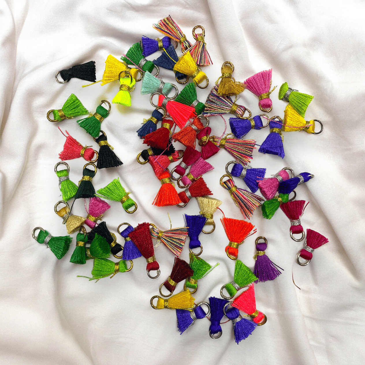 Mini Şeker Patlaması Halkalı Püsküller - 5li Paket