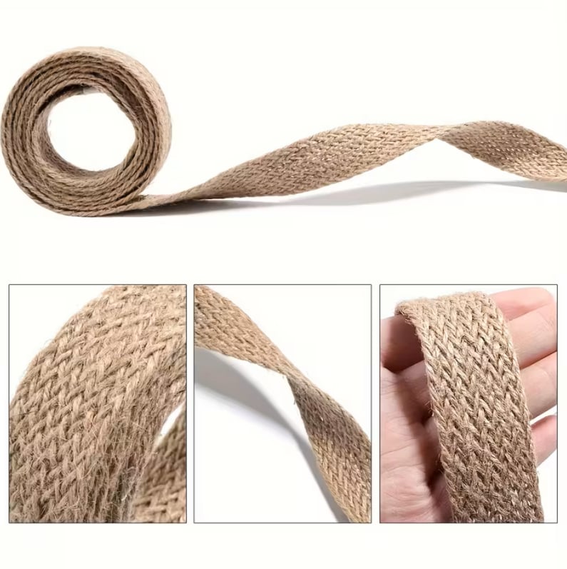 Örme Jüt, Hasır İp 3 CM - 1 Metre