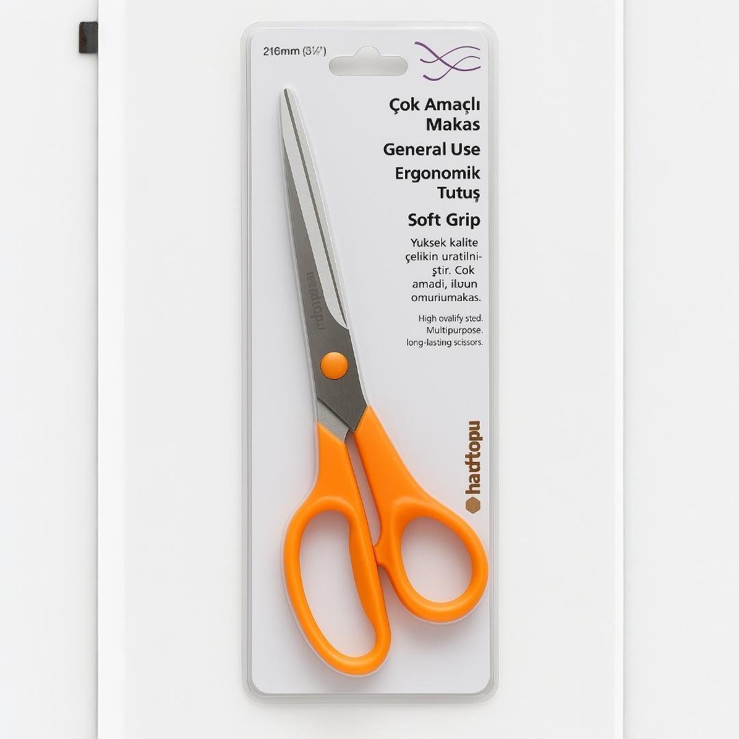 Paslanmaz Çelik Keskin 20 CM Turuncu