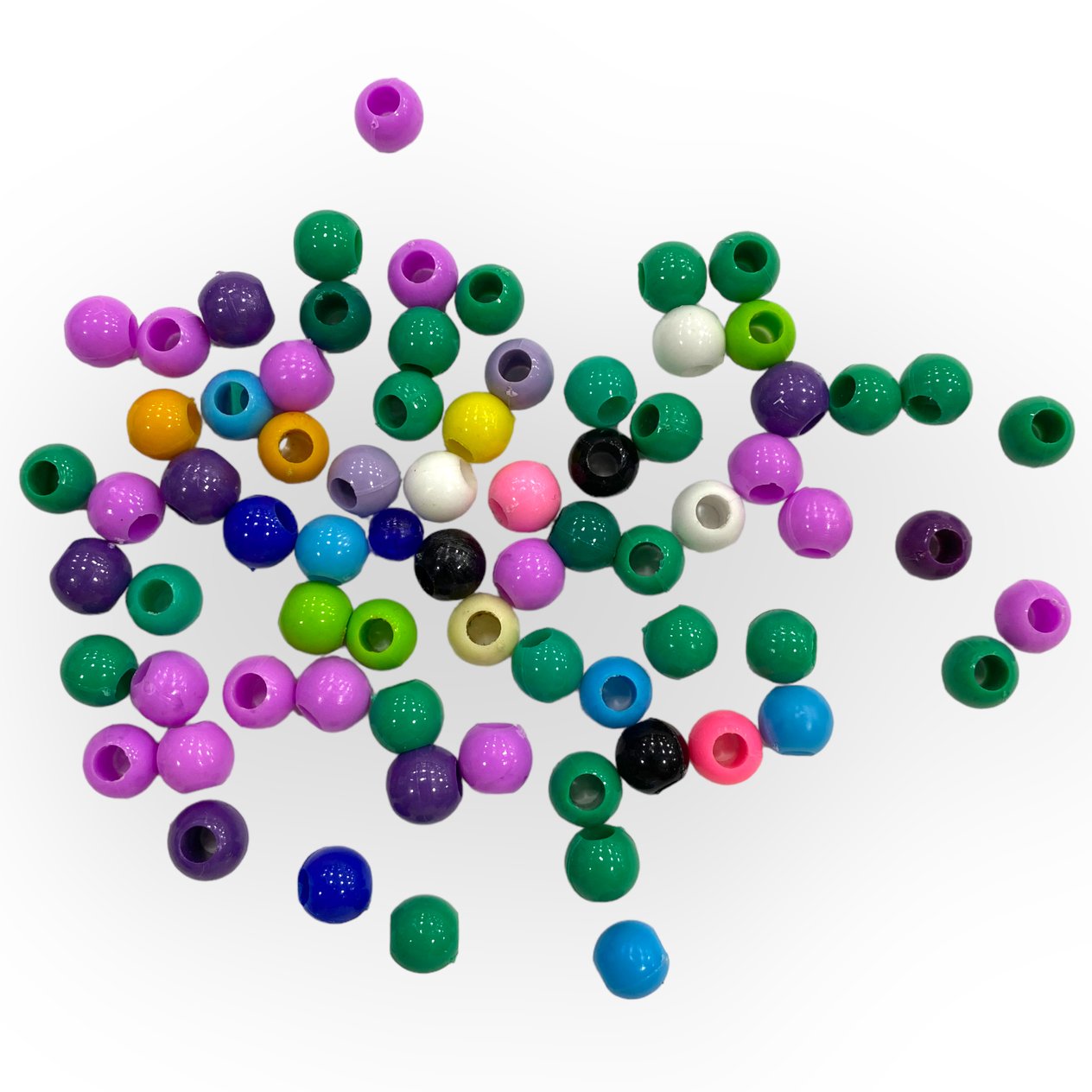 Plastik Boncuk 10 Gram Paket 7 MM - 24