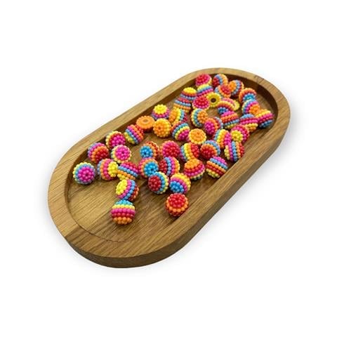 Renkli Balon Boncuk 12 MM - 10 Gram Paket