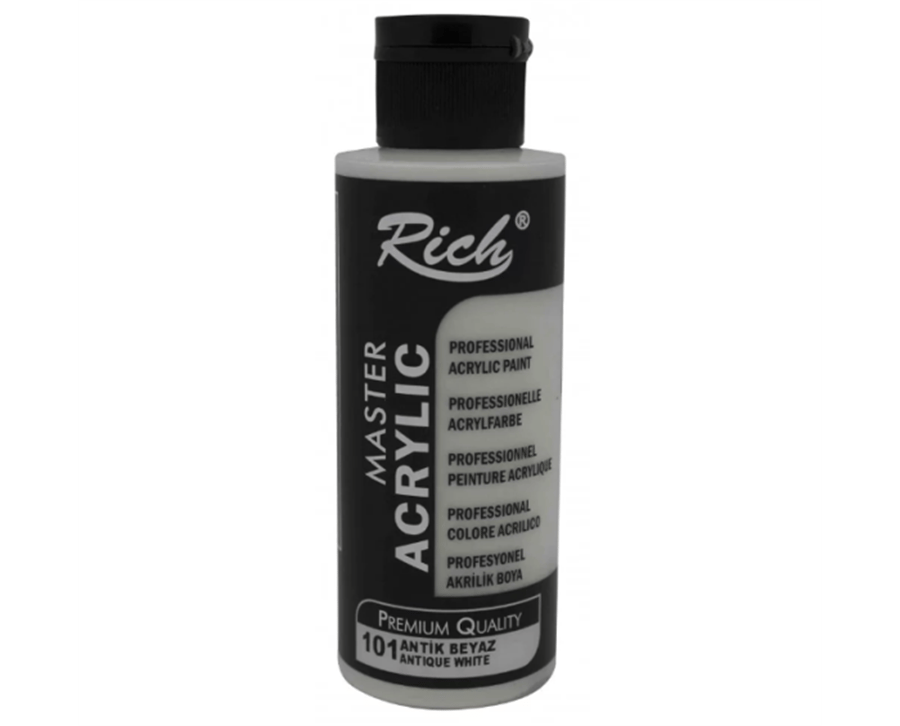 Rich Master Akrilik Boya 101 Antik Beyaz 120cc