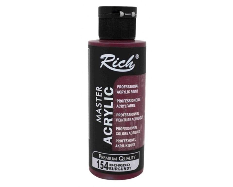 Rich Master Akrilik Boya 154 Bordo 120cc