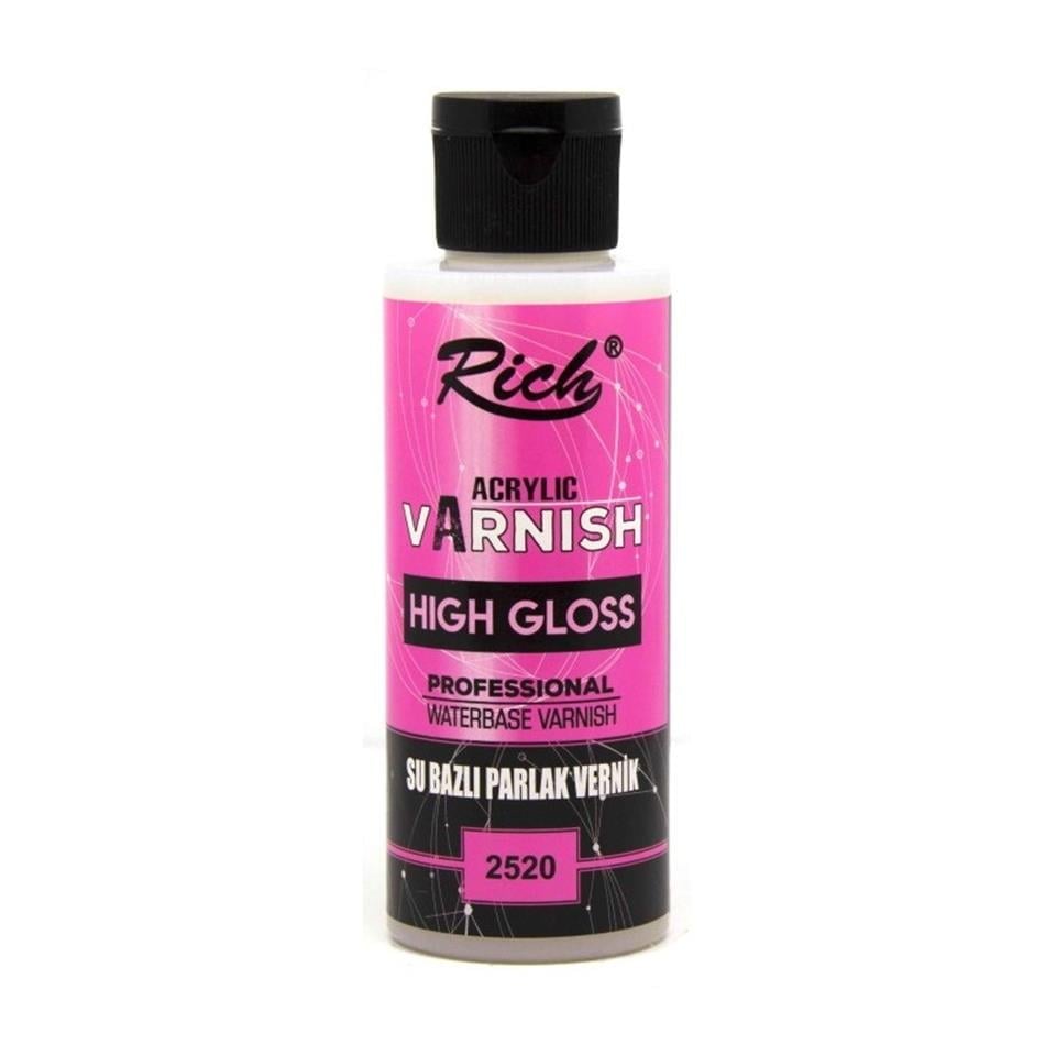 Rich Su Bazlı High Gloss Parlak Vernik 120cc