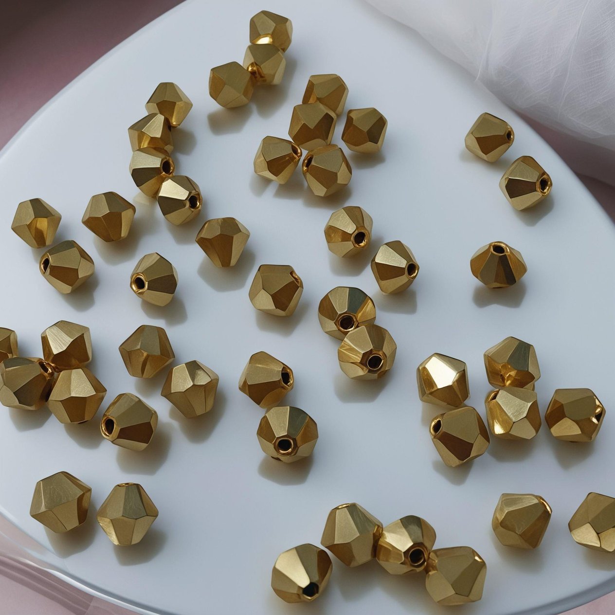 Swarovski Piramit, Altın İşleme Kararmaz 1GR. Paket