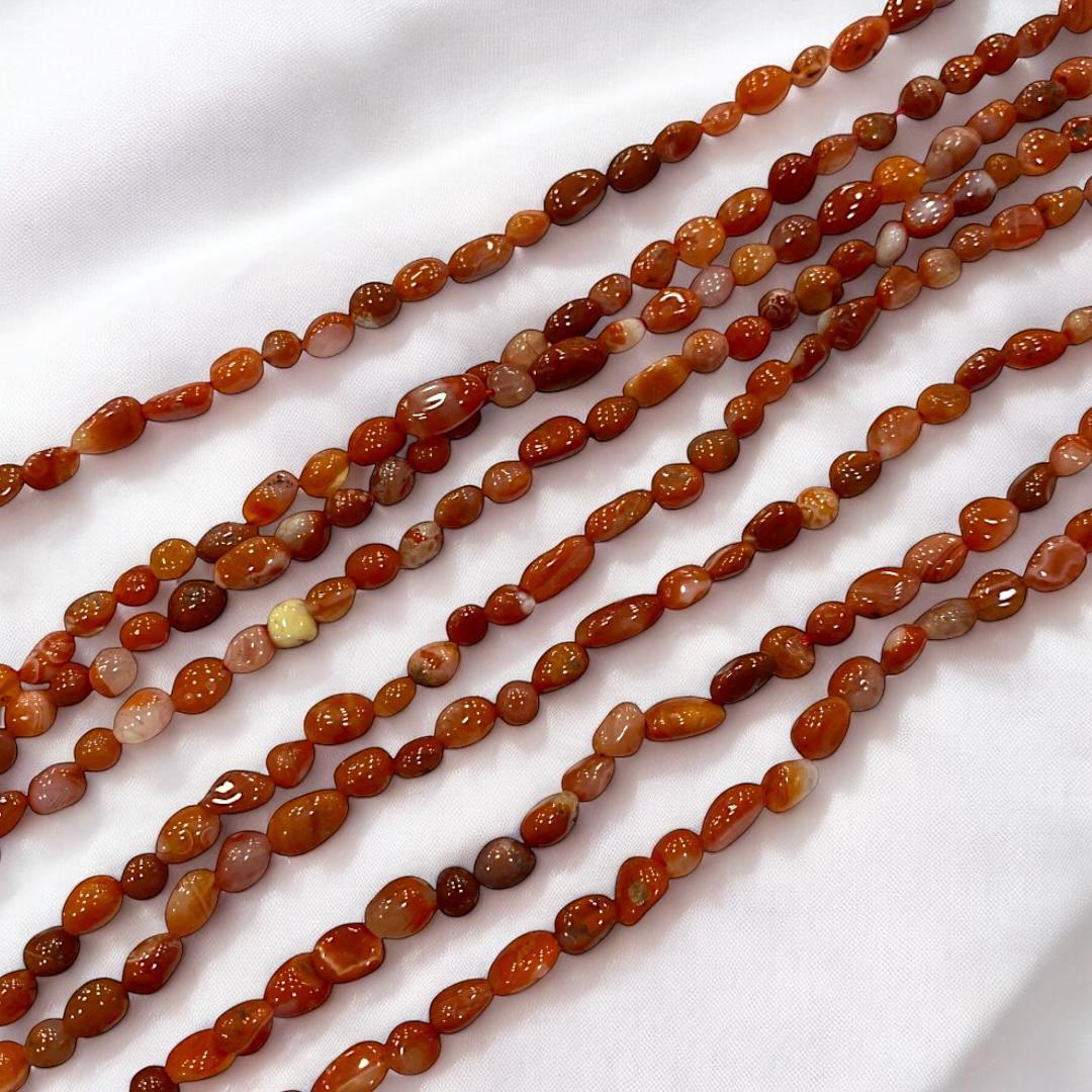 Tamburlu, Dizi Doğal Taş Kızıl Carnelian